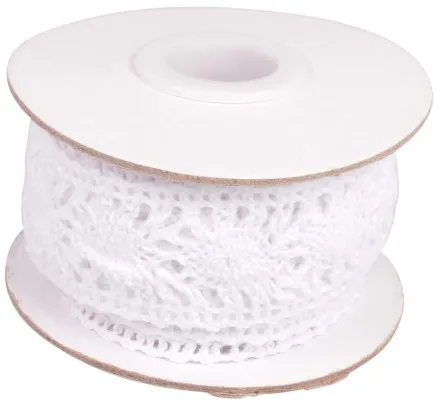 Infinity Hearts Pitsi/Pitsinauha Valkoinen 25mm 2,5m