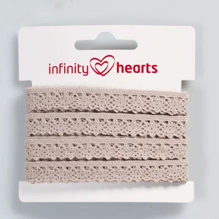 Infinity Hearts Pitsnauha Polyesteri 11mm 3 Hiekka - 5m