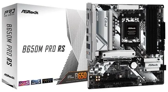 ASRock B650M PRO RS Emolevy - AMD B650 - AMD AM5 -kanta - DDR5 RAM - Micro-ATX