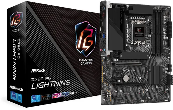ASRock Z790 PG Lightning Emolevy - Intel Z790 - Intel LGA1700-kanta - DDR5 RAM - ATX