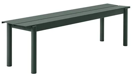 Muuto Linear Steel Penkki Tummanvihreä 170 X 34 cm