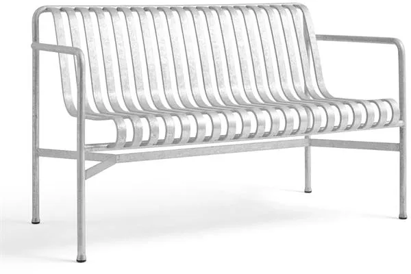 HAY Palissade Dining Penkki käsinojilla Kuumagalvanoitu teräs