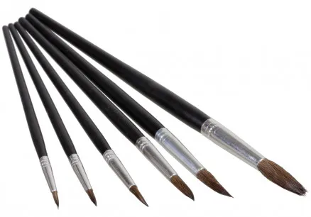 Artino Maalaussiveltimet/Taiteilijasivellinsetti Pyöreä Vuohenkarva Ass. koot -