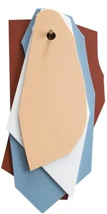 Valerie Objects Cutting Board Leikkuulauta/Seinäkiinnike Ruskea/Sininen/Valkoinen/Vaaleanpunainen